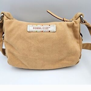 Fossil Tan Crossbody Bag